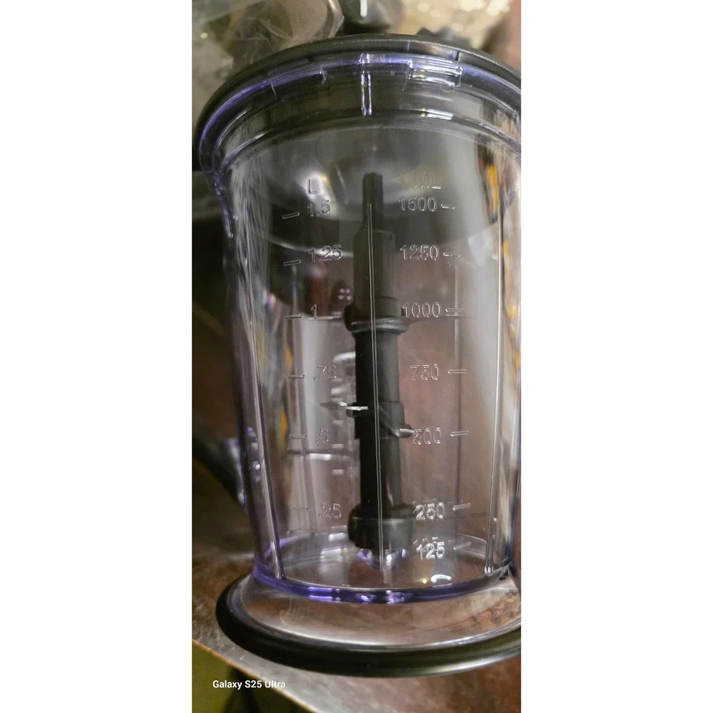 2 NINJA Food Processor Attachments  40oz & 50oz (1.5L) Clear NWT Pitcher Blade‎